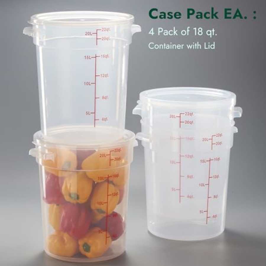 22 Quart Translucent Round Foo – Food Storage 4 Quart Bewertung und Preis