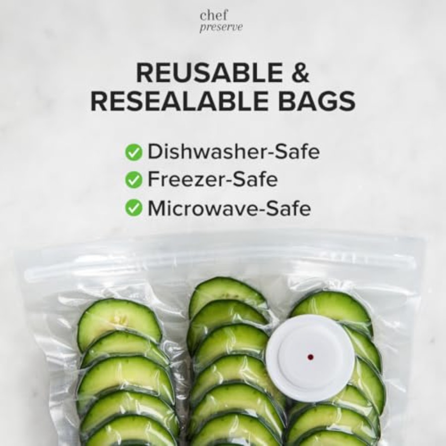 Reusable Vacuum Sealer Bags fo – Food Storage Reusable Bags Bewertung und Preis