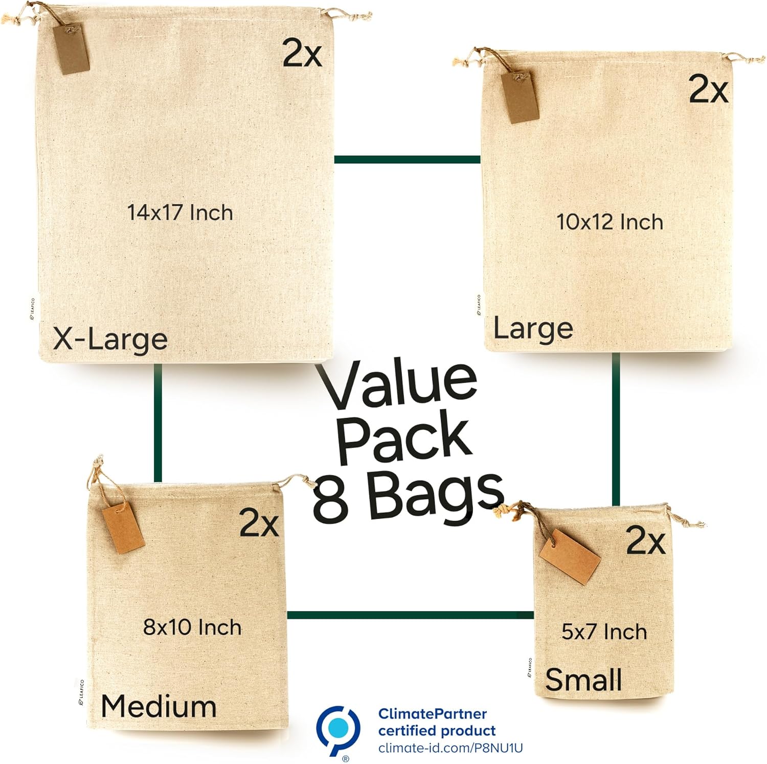 Muslin Cloth Bags with Drawstr – Food Storage Bags Xl Bewertung und Preis
