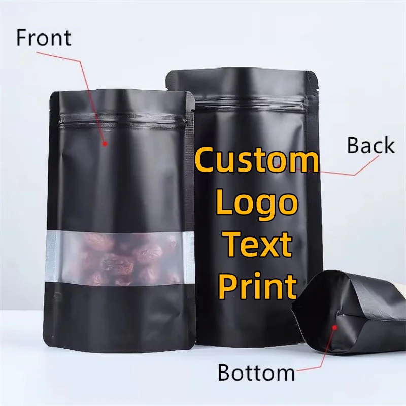 100PCS Stand-up Matte Black Al – Food Storage Ziploc Bags Bewertung und Preis