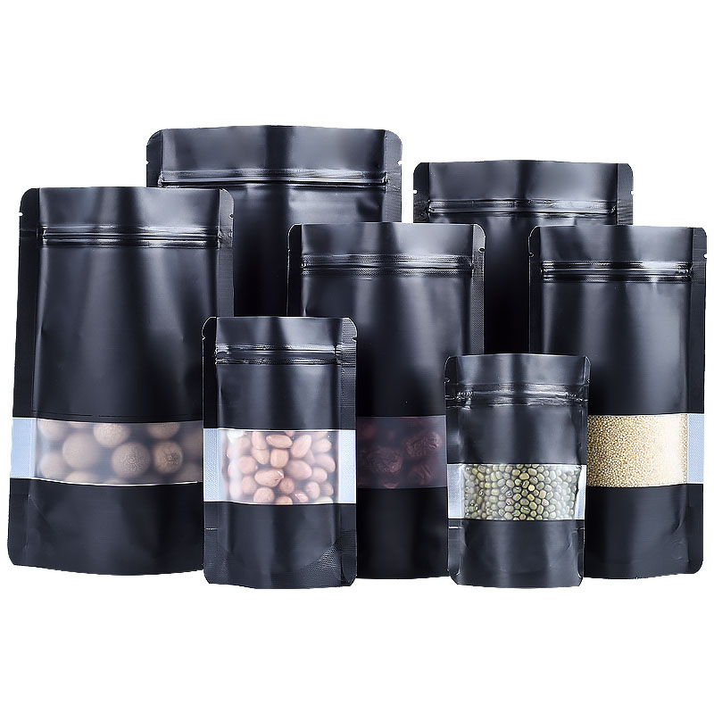 100PCS Stand-up Matte Black Al – Food Storage Ziploc Bags Bewertung und Preis
