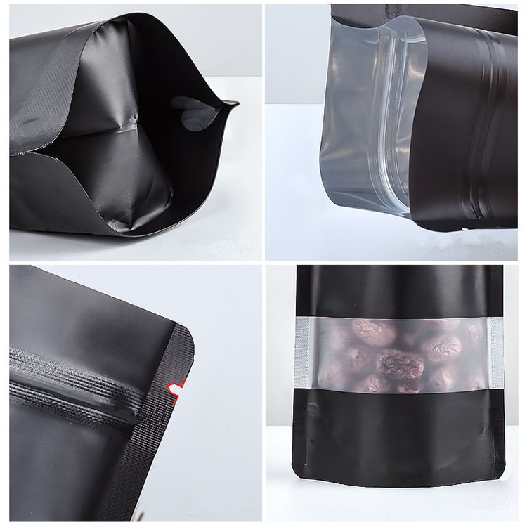 100PCS Stand-up Matte Black Al – Food Storage Ziploc Bags Bewertung und Preis