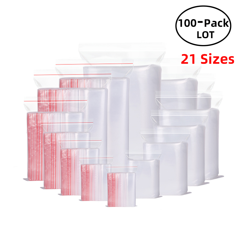 100PCS/Pack Resealable Zip Loc – Food Storage Ziploc Bags Bewertung und Preis