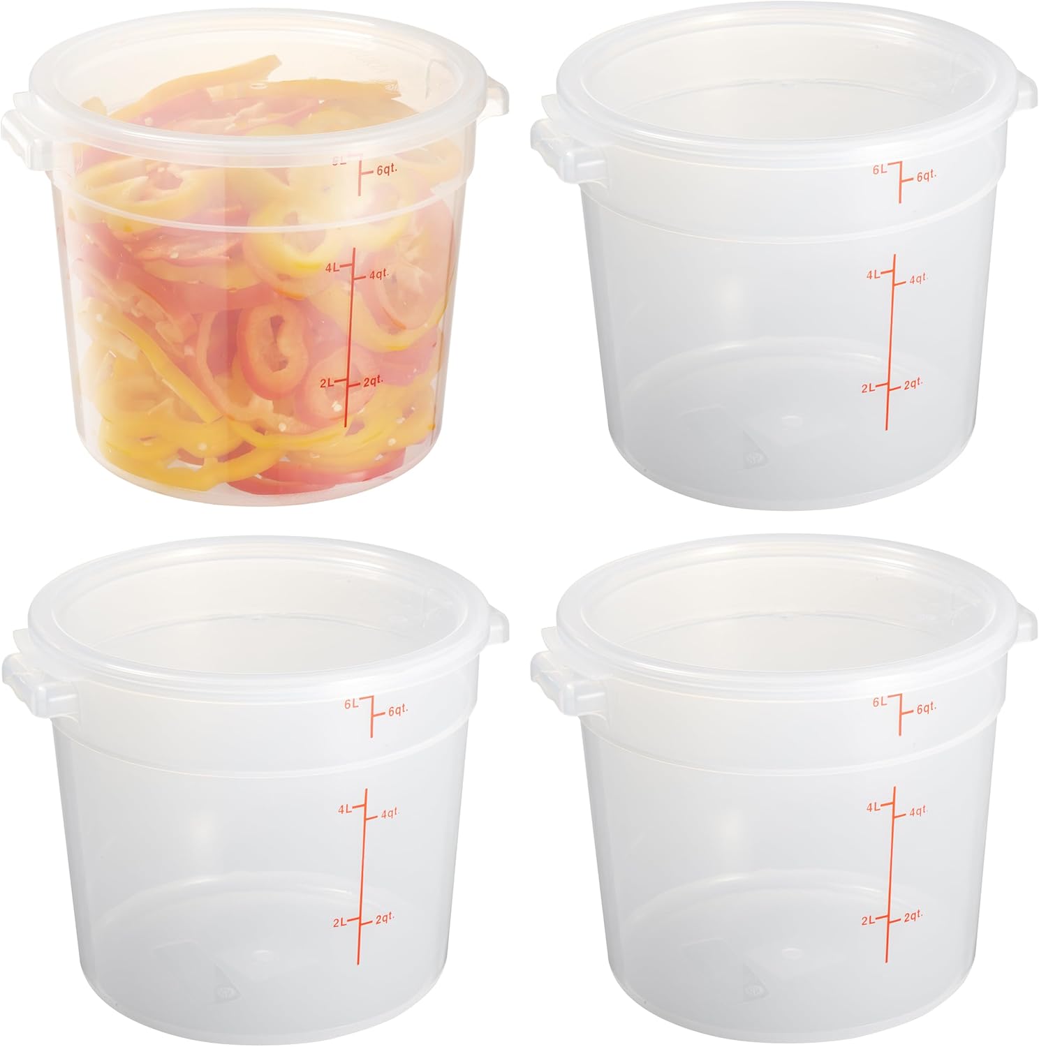 6 Quart Translucent Food Stora – Food Storage 4 Quart Bewertung und Preis