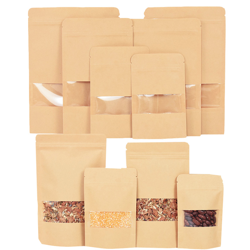 20/50pcs Kraft Paper Zip Lock  – Food Storage Ziploc Bags Bewertung und Preis