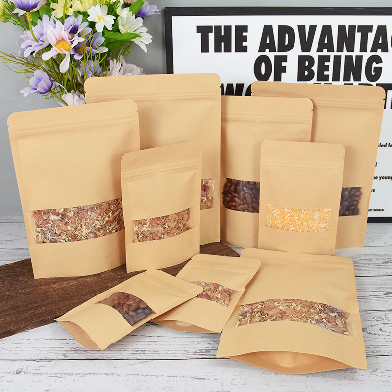 20/50pcs Kraft Paper Zip Lock  – Food Storage Ziploc Bags Bewertung und Preis