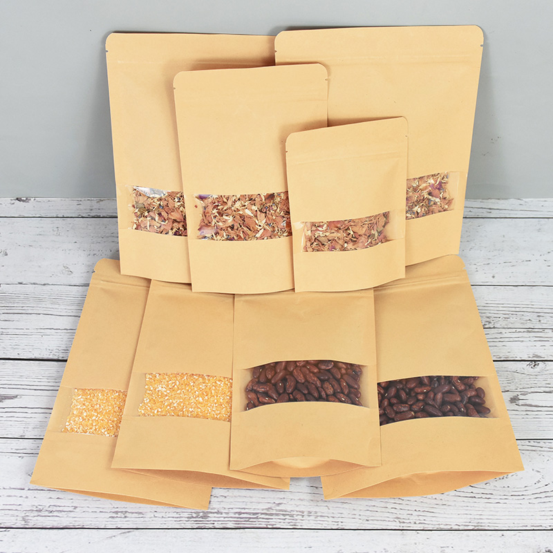 20/50pcs Kraft Paper Zip Lock  – Food Storage Ziploc Bags Bewertung und Preis