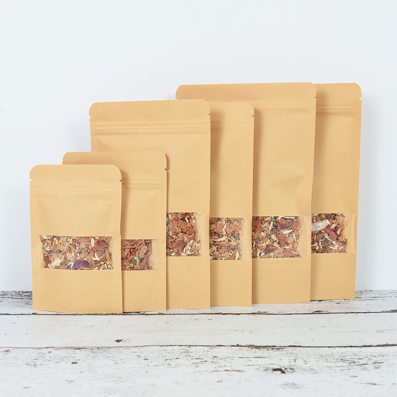 20/50pcs Kraft Paper Zip Lock  – Food Storage Ziploc Bags Bewertung und Preis