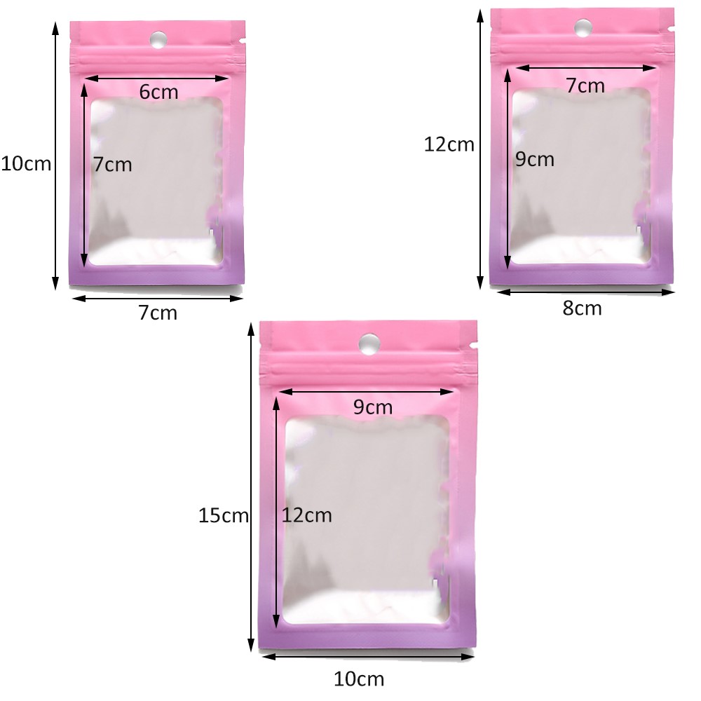 50pcs Gradient Bags Resealable – Food Storage Zipper Bags Bewertung und Preis
