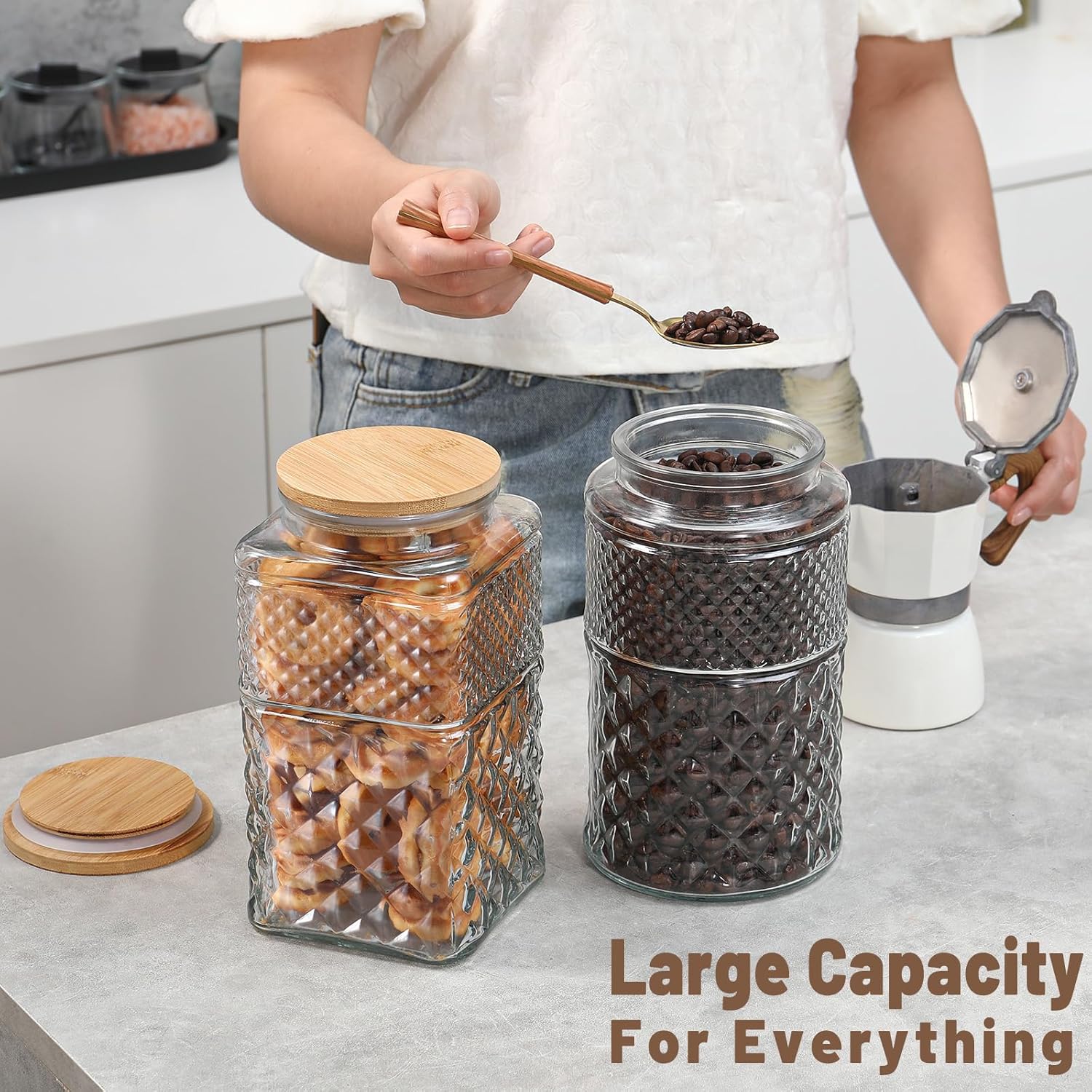 0.7Gallon/2600ml Glass Cookie  – Food Storage Glass Jar Bewertung und Preis