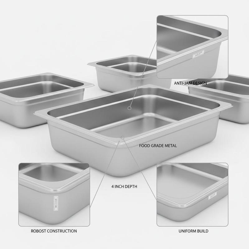 6 Pack Catering Trays Full Siz – Food Storage In Restaurant Bewertung und Preis
