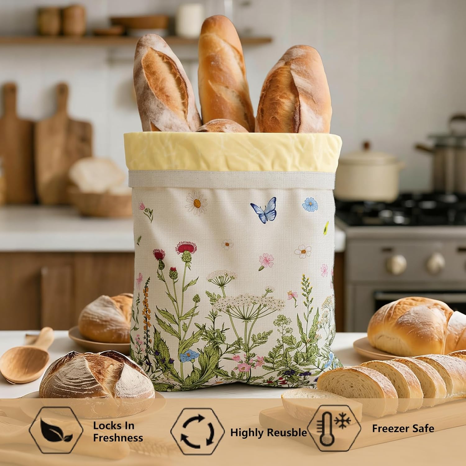 Reusable Beeswax Bread Bags fo – Food Storage Bags Xl Bewertung und Preis