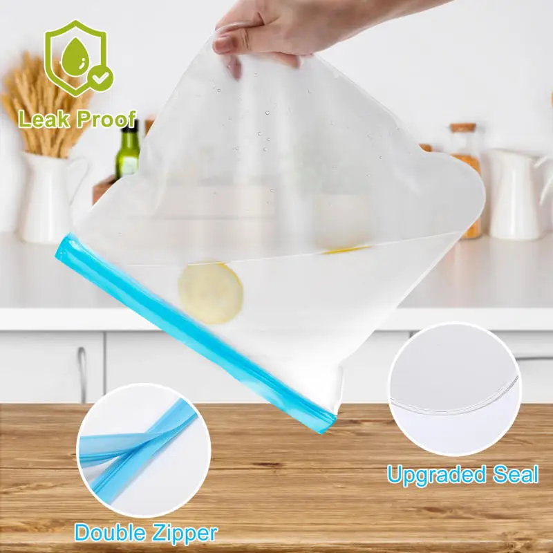Thickened PEVA Food Bag Reusab – Food Storage Ziploc Bags Bewertung und Preis