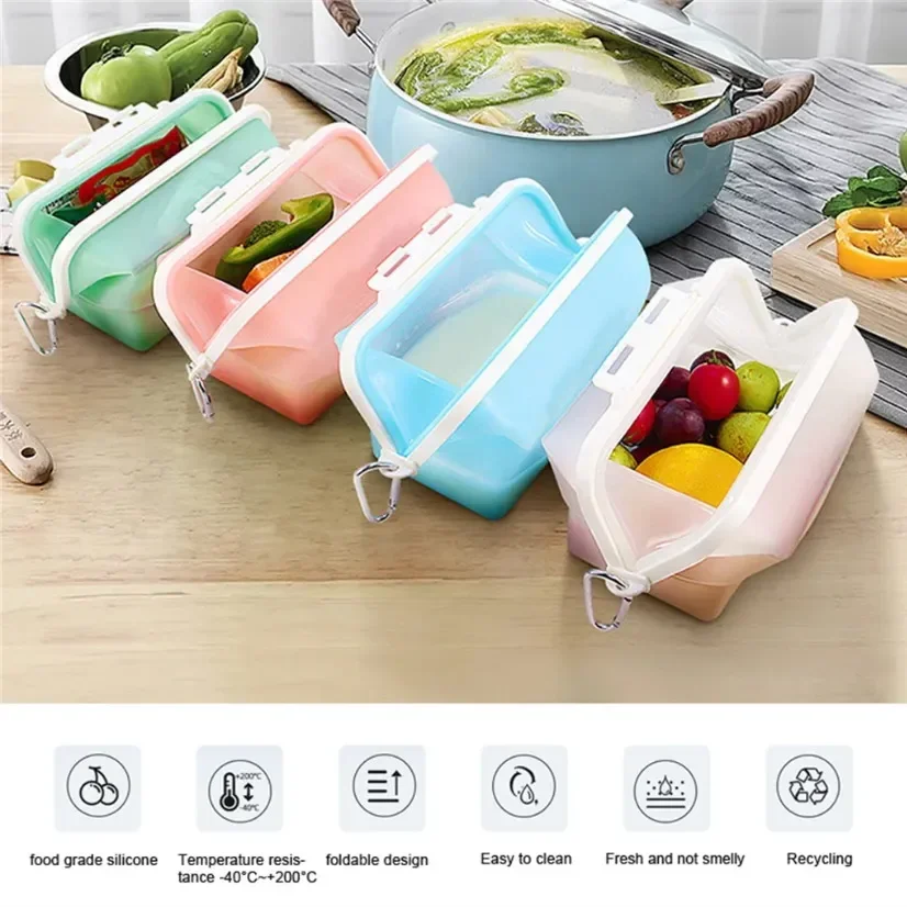 Silicone Travel Premium Reusab – Food Storage Reusable Bags Bewertung und Preis