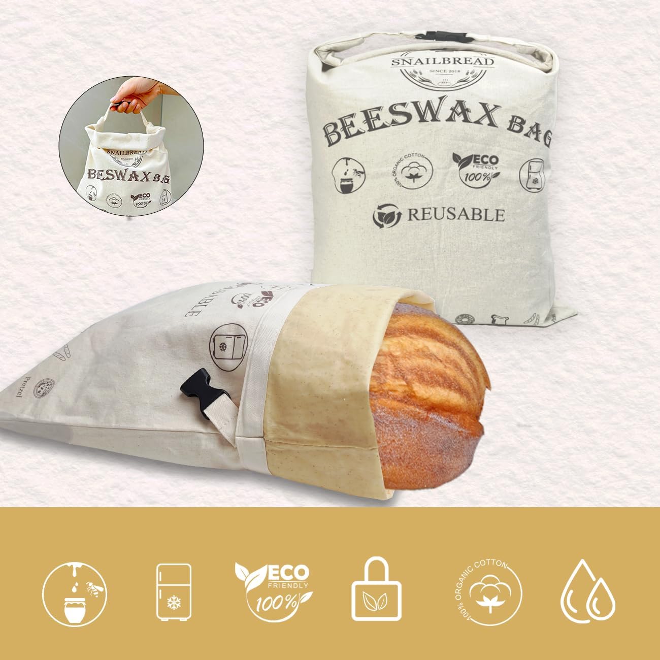 Reusable Beeswax Bread Bags fo – Food Storage Bags Xl Bewertung und Preis