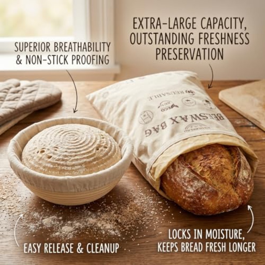 2-Pack 9 Inch Banneton Bread P – Food Storage Bags Xl Bewertung und Preis