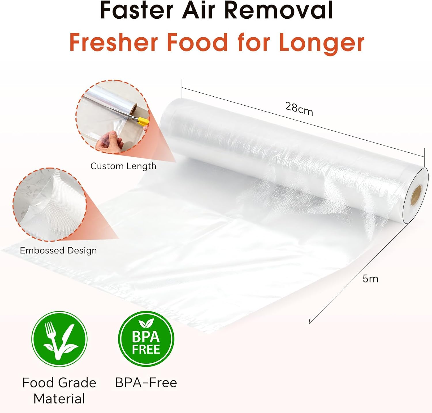 2-Pack Vacuum Sealer Rolls, 11 – Food Storage Roll Bags Bewertung und Preis