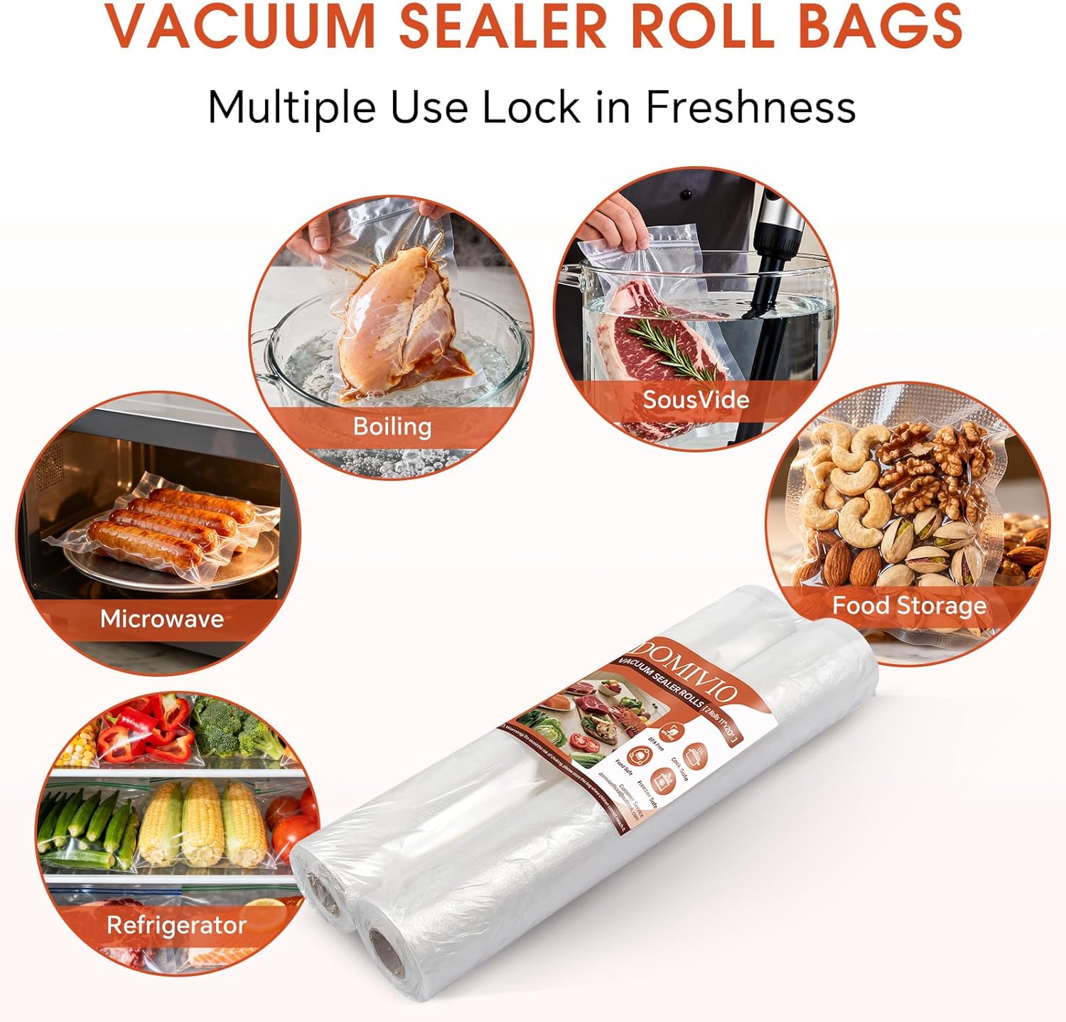 2-Pack Vacuum Sealer Rolls, 11 – Food Storage Roll Bags Bewertung und Preis