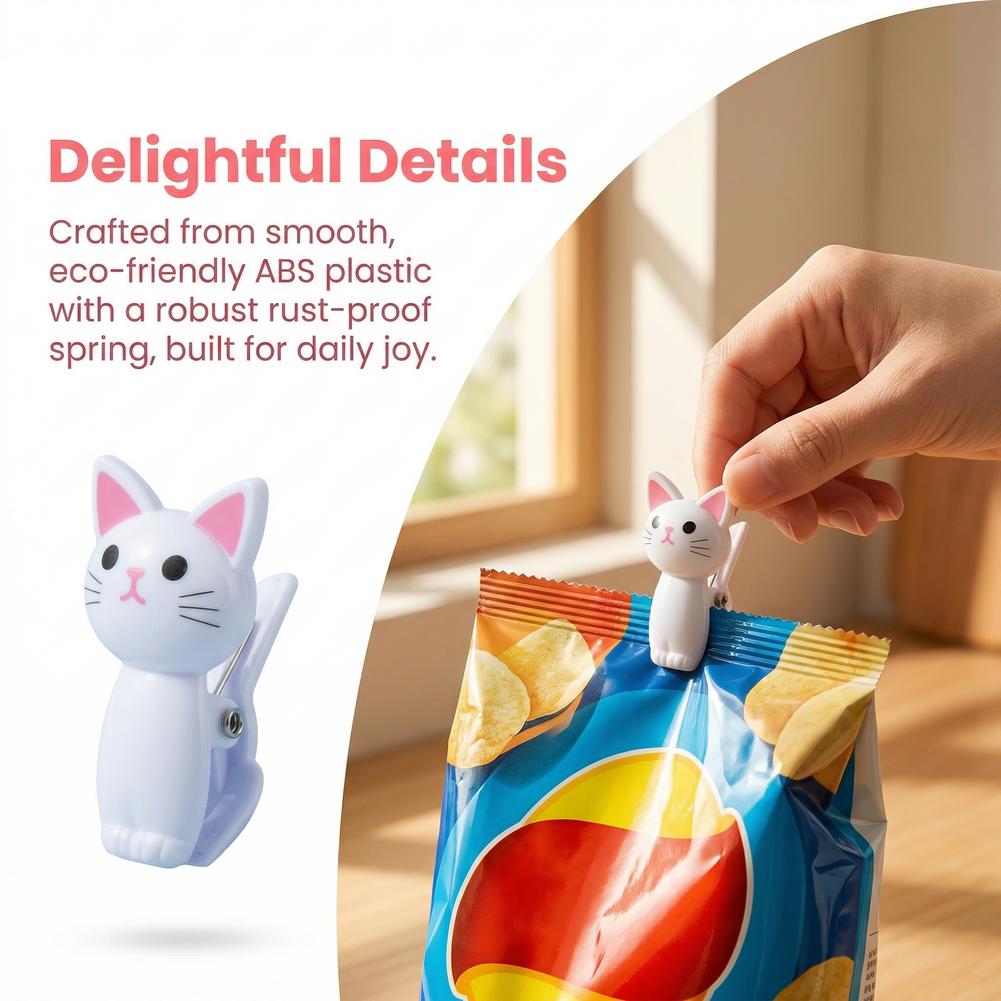 Cute Cat Shaped Bag Clips Reus – Food Storage Reusable Bags Bewertung und Preis