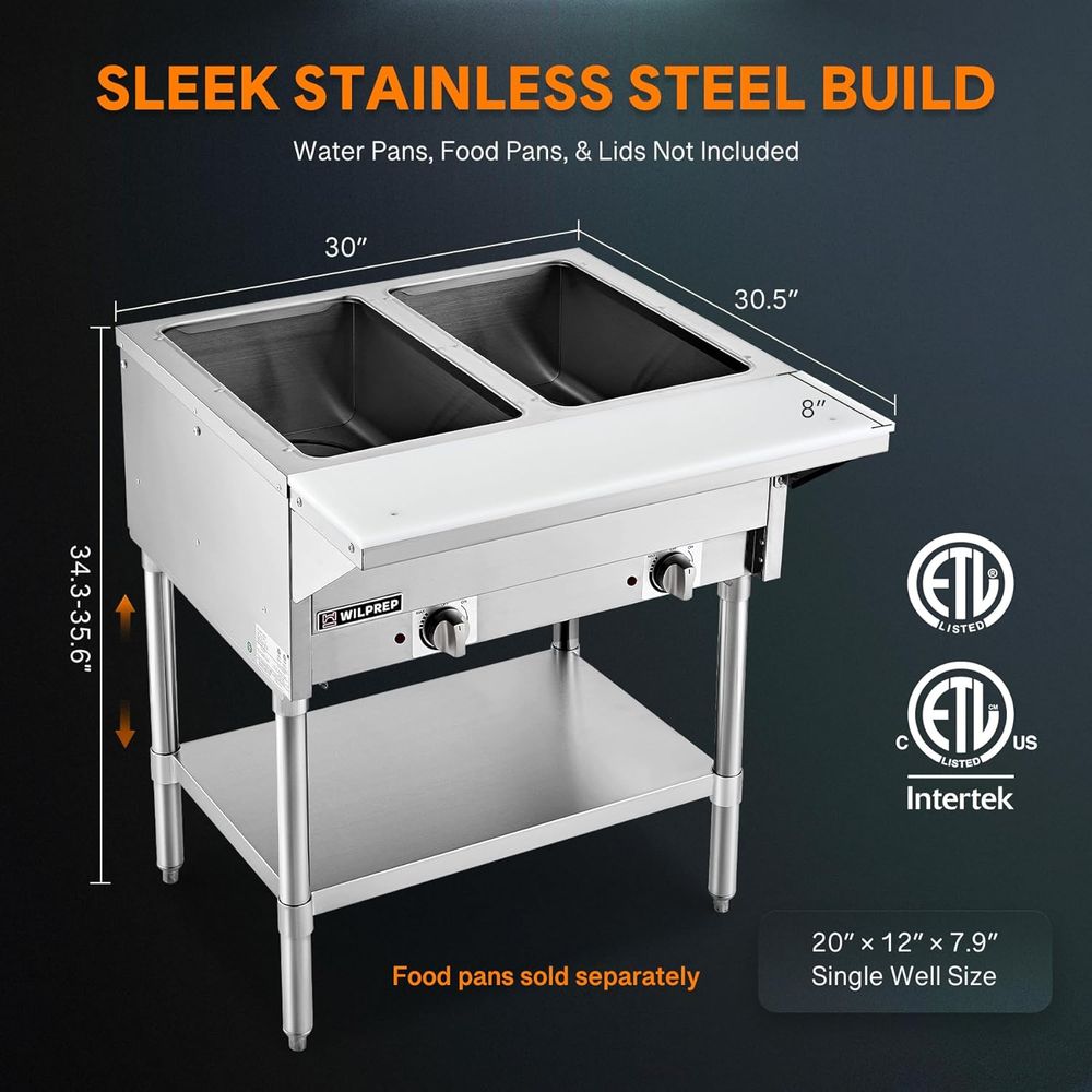 1000W Electric Steam Table wit – Food Storage In Restaurant Bewertung und Preis