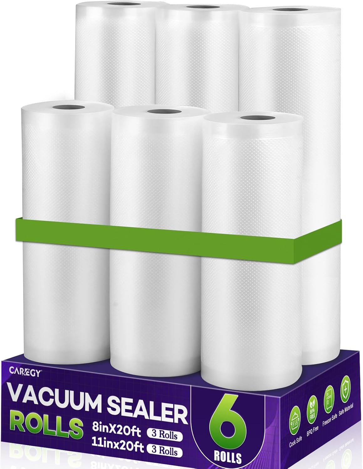 Food Vacuum Sealer Rolls, 6 Pa – Food Storage Roll Bags Bewertung und Preis